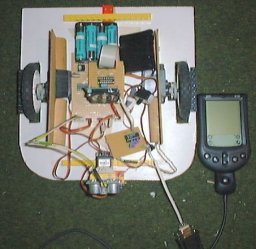 robotic platform controlled by palm m100